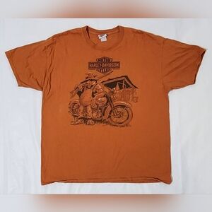 Mens Harley Davidson 2012 Billy Bear Double Sided Graphic T-Shirt Size 2XL